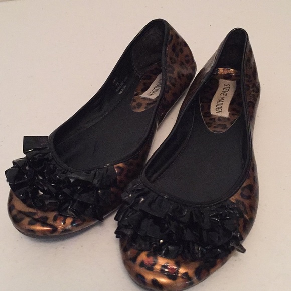 Steve madden leopard print flats shoes - Picture 1 of 8